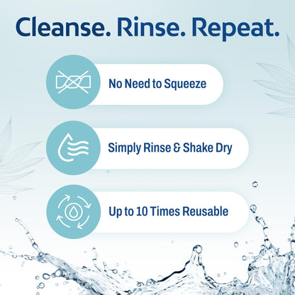 HartFelt [10 Pack] Regular Exfoliating Facial Sponge for Face - Daily Cleansing Face Scrubber - Buf Dirt Away with Puf Styled Reusable Face Pads for Removing Makeup, Dirt, and Dead Skin - Made in USA