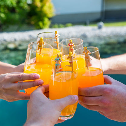 NPW Bosom Buddies Cocktail/Wine Glass Markers, 6-Count