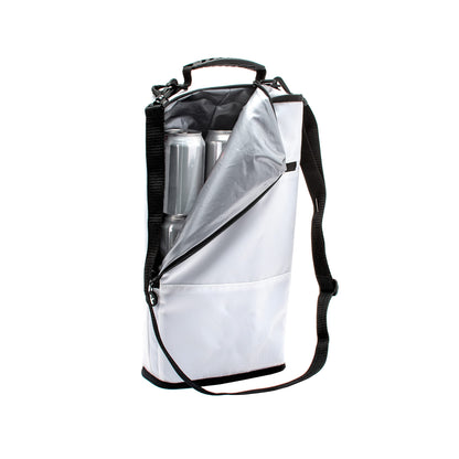 geckobrands Verticool Cooler - Insulated Portable Soft Cooler Bag with Adjustable Shoulder Strap, Holds 9 Cans or 2 Wine Bottles, Perfect for Beach, Picnics, and Outdoor Activities