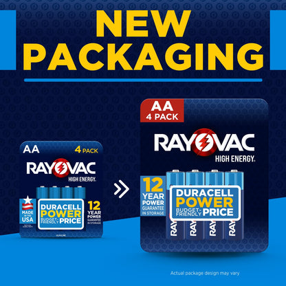 Rayovac High Energy AA Batteries (48 Pack), Alkaline Double AA Battery