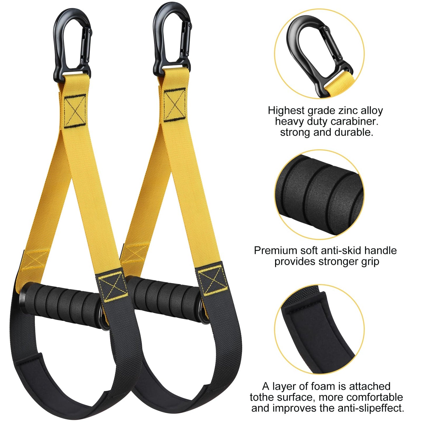 Home Resistance Training Kit | Bodyweight Resistance Bands with Handles, Door Anchor, Heavy Duty Exercise Bands | All-in-One Gym Workout Equipment for Home Fitness