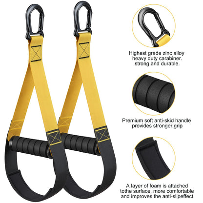 Home Resistance Training Kit | Bodyweight Resistance Bands with Handles, Door Anchor, Heavy Duty Exercise Bands | All-in-One Gym Workout Equipment for Home Fitness