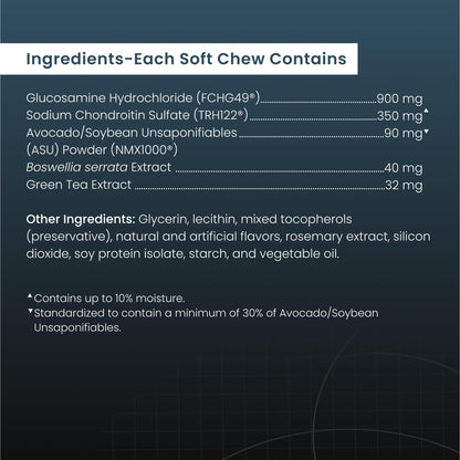 Nutramax Laboratories Dasuquin Joint Health Supplement for Large Dogs - With Glucosamine, Chondroitin, ASU, Boswellia Serrata Extract, and Green Tea Extract, 84 Soft Chews, DASL84SC