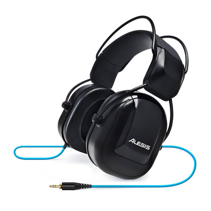 Alesis DRP100 - Over-Ear Reference Headphones Built for Professional Electronic Drum Monitoring and Superior Audio Isolation