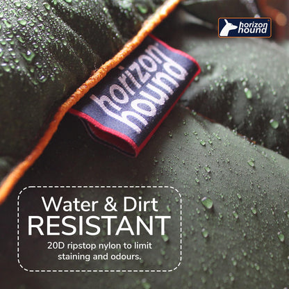 Horizon Hound Trek Down Camping Blanket - Outdoor Travel Quilt, Green | Insulated, Lightweight & Warm Gear for Sleep, Camping, Stadium, Hiking & Festivals | Water Resistant, Packable & Compact