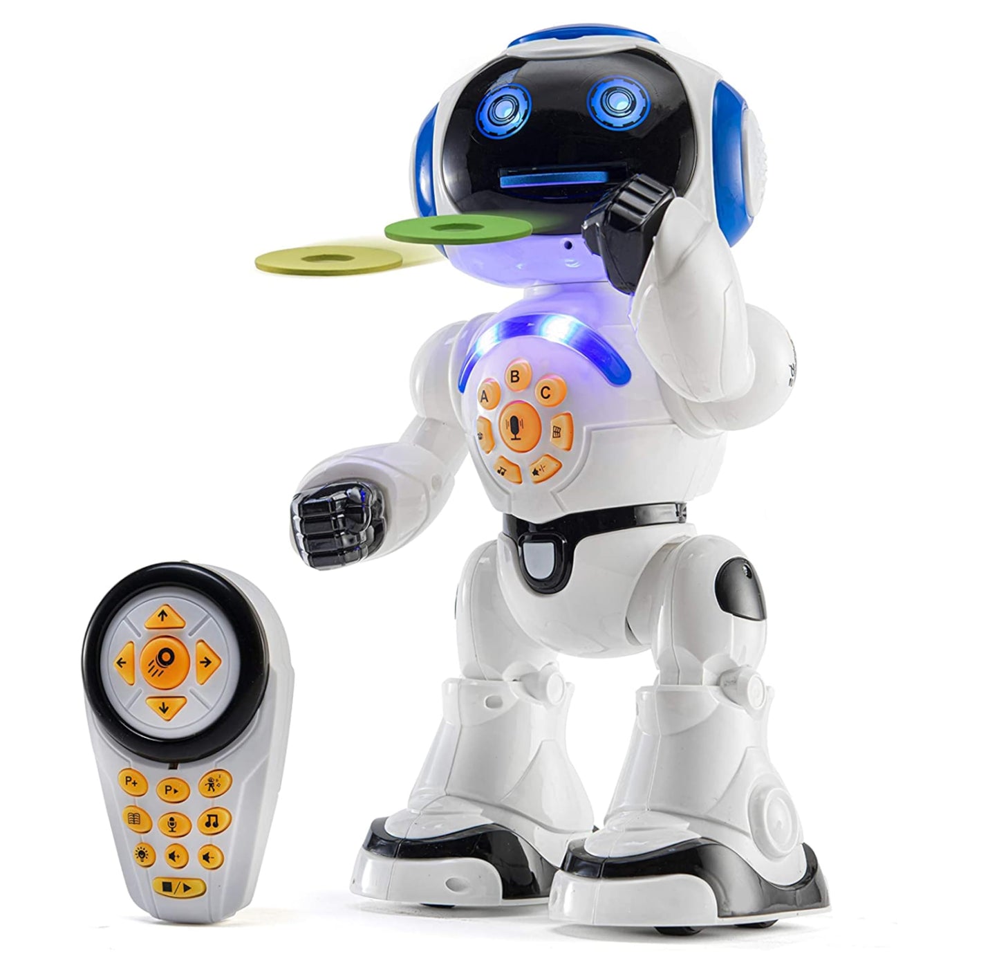 Programmable LED RC Robot Toys - Interactive 12-inch Tall Dancing and Talking Robot for Kids