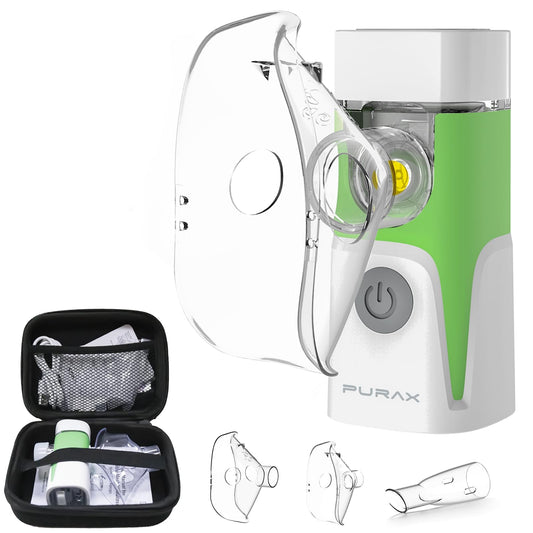Portable Nebulizer for Adults and Kids,Rechargeable Handheld Mesh Nebulizer Machine, Travel & Home Use, Fast Relief for Breathing Problems, Ultra Quiet Auto-Cleaning