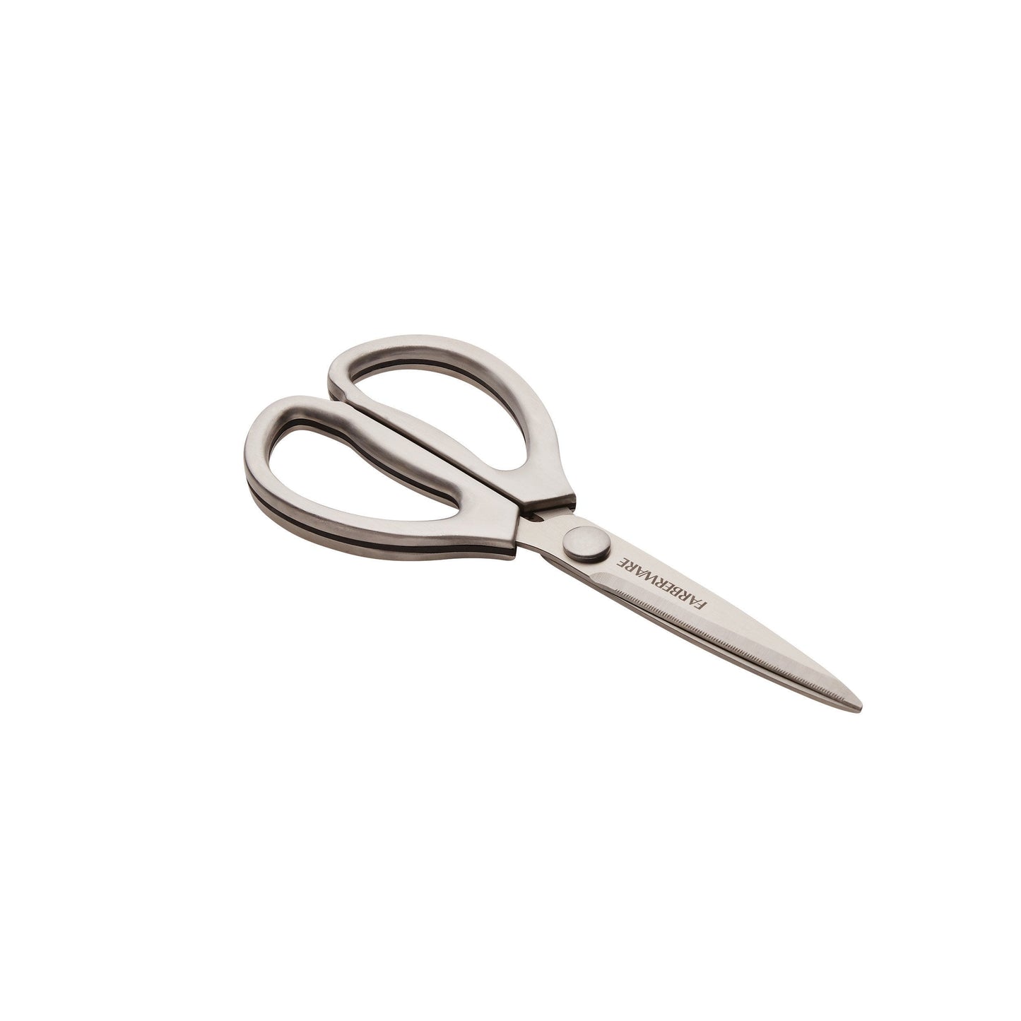 Farberware All Purpose High Carbon Stainless Steel Shears with Contoured Handles, Silver