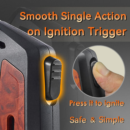 2 Pack Torch Lighter, Zoocura Single Jet Flame Butane Lighters Refillable Torch Lighter Adjustable Gas Lighter Windproof Lighters for Men BBQ Grill Camping (Fuel Not Included)