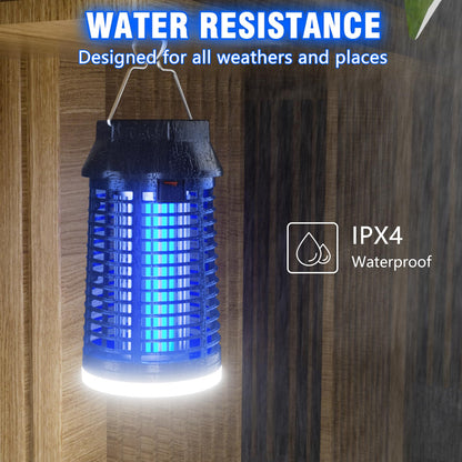 Remote Control Bug Zapper, Outdoor & Indoor Electric Mosquito Killer with LED Light, Waterproof Fly Trap & Insect Catcher, Plug-in Insect Repellent for Outside, Patio, Garage, Home, and Garden