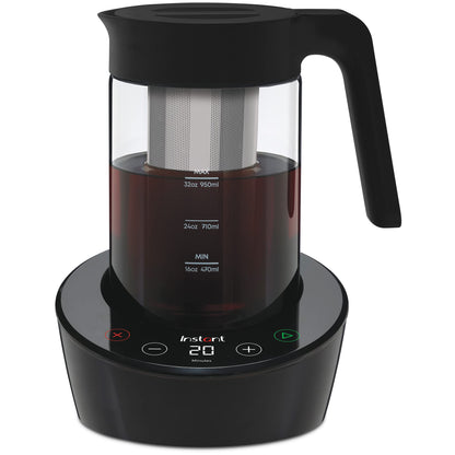 Instant Cold Brew Electric Coffee Maker, From the Makers of Instant Pot, Customize Your Brew Strength, Easy-to-Use, Dishwasher Safe Glass Pitcher, Quickly Brew Up to 32 Ounces