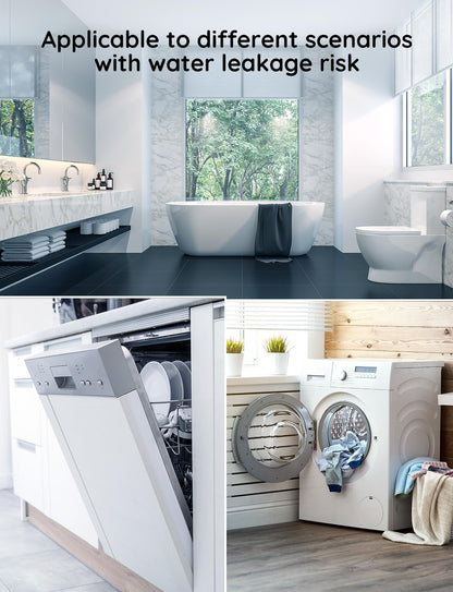 Govee Water Leak Detectors 5 Pack, 100dB Adjustable Audio Alarm Sensor, Sensitive Leak and Drip Alert, for Kitchen Bathroom Basement (Cannot Connect to Wi-Fi Directly)