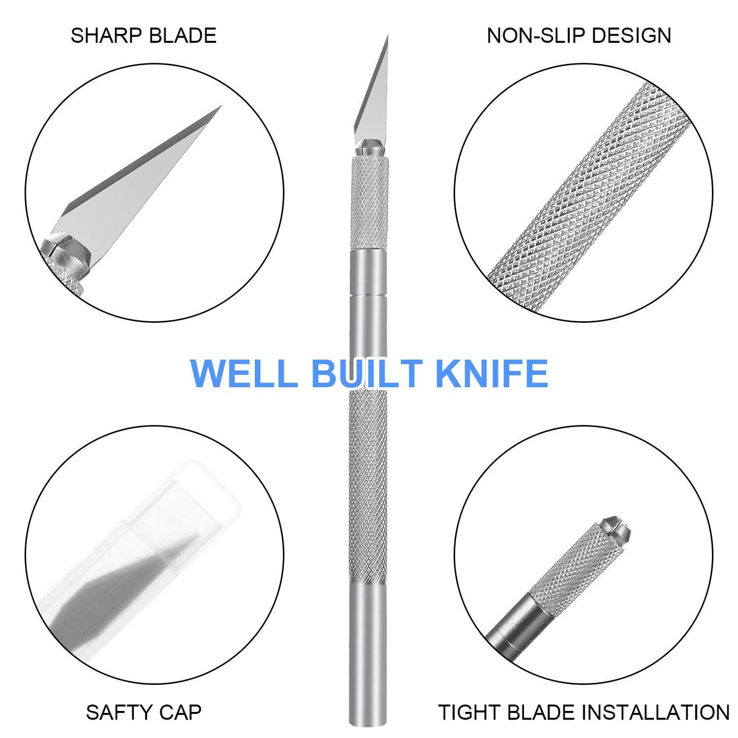 GISSVOGEEK Car Window Film Tinting Tools, Vinyl Wrap Kit, Precut/Auto Window Tint Tool Kit, Window Tint Installation Kit, Wallpaper Smoothing Tool with Felt Squeegee & Craft Knife (Blue)