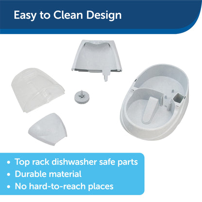 PetSafe Drinkwell Platinum Dog and Cat Water Fountain, Automatic Drinking Fountain for Pets, 168 Ounce,Grey