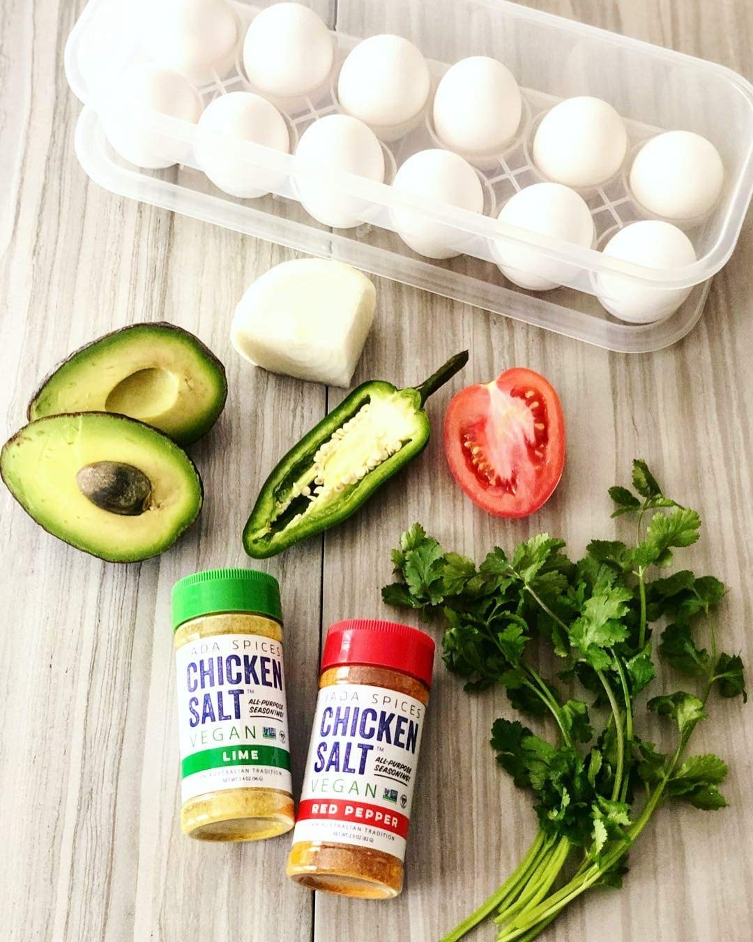 JADA Spices Chicken Salt Spice and Seasoning Set - Pack of 5 Seasonings - Vegan, Keto & Paleo Friendly - Perfect for Cooking, BBQ, Grilling, Rubs, Popcorn and more - Preservative & Additive Free