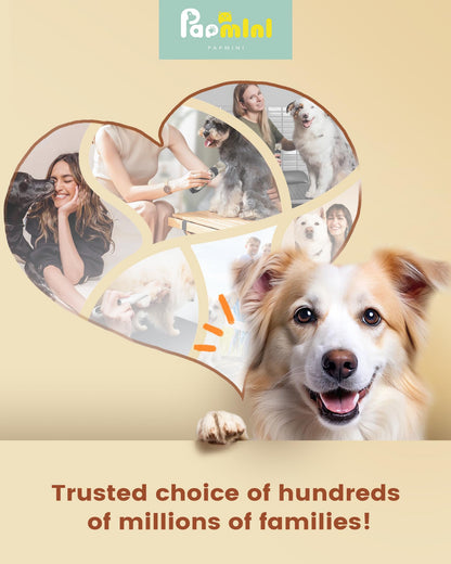 PAPMINI 2 in 1 Dog Grooming Kit, Low Noise Rechargeable Dog Clippers for Grooming, Cordless Dog Grooming Clippers and Dog Paw Trimmer, Dog Shavers for Grooming Small Dogs Cats Animals