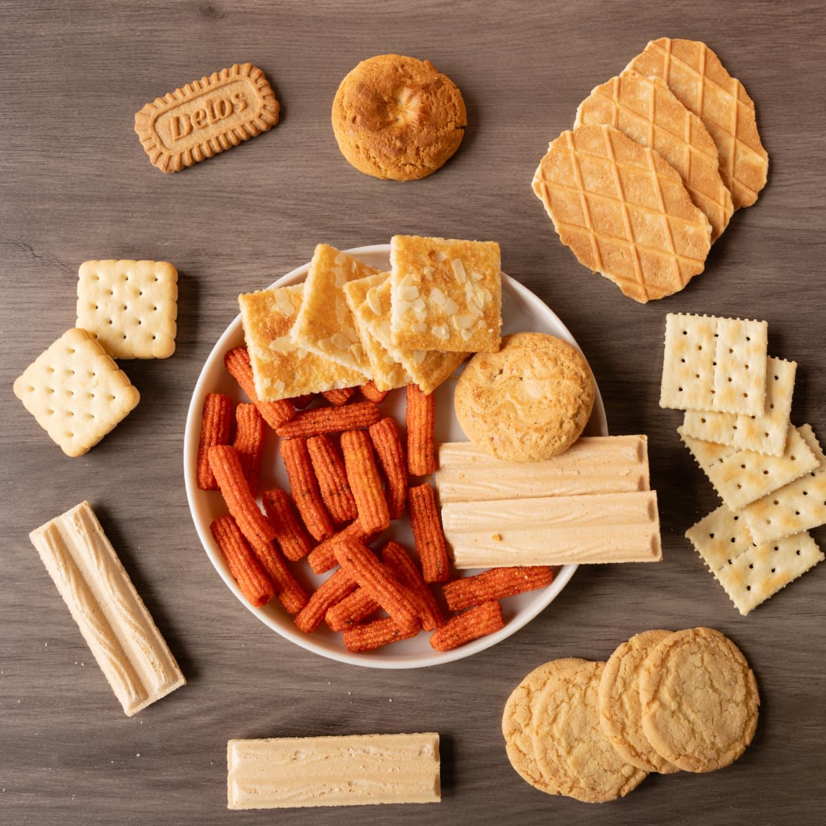 Korean snack box variety pack, 50 count individually wrapped, care package sampler with candy, cookies, chips, and treats, gift bundle for kids, students, adults, and snack lovers