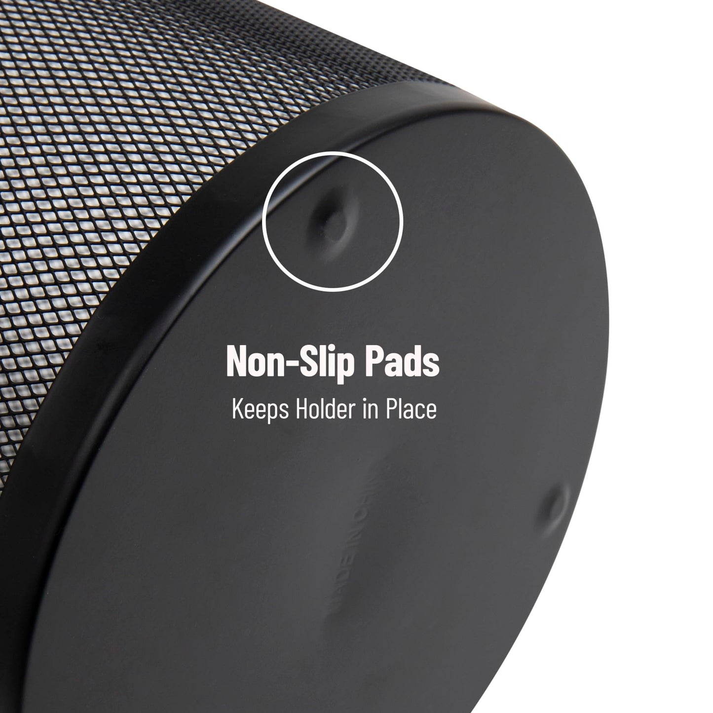 Mind Reader Umbrella Stand, Multi-Purpose Mesh Storage Stand, Organizer for Office and Entryway, Metal Mesh, Black