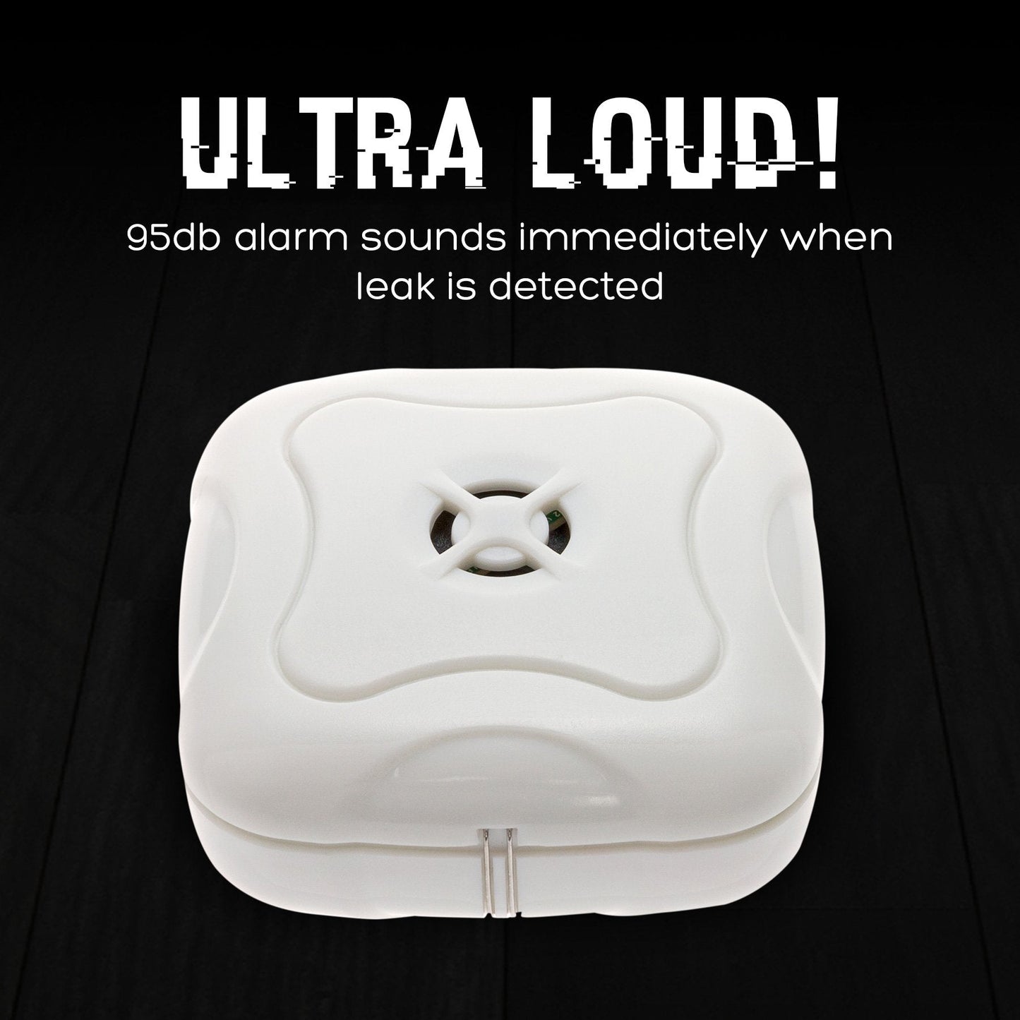 8 Pack Water Leak Detector - 95 dB Flood Detection Alarm Sensor for Bathrooms, Basements, Laundry Rooms, Garages, Attics and Kitchens by Mindful Design (White)