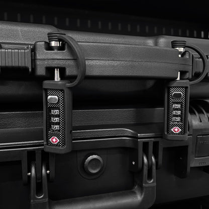 Gun Case Lock TSA Approved Locks for Gun Case,Cut-Proof Padlock for Guns/Rifles/Hard Pistol Cases/Firearms/Handguns/Revolvers/Camera/Drone/Equipments/Instruments/Tools Protective Hard Cases(Black)