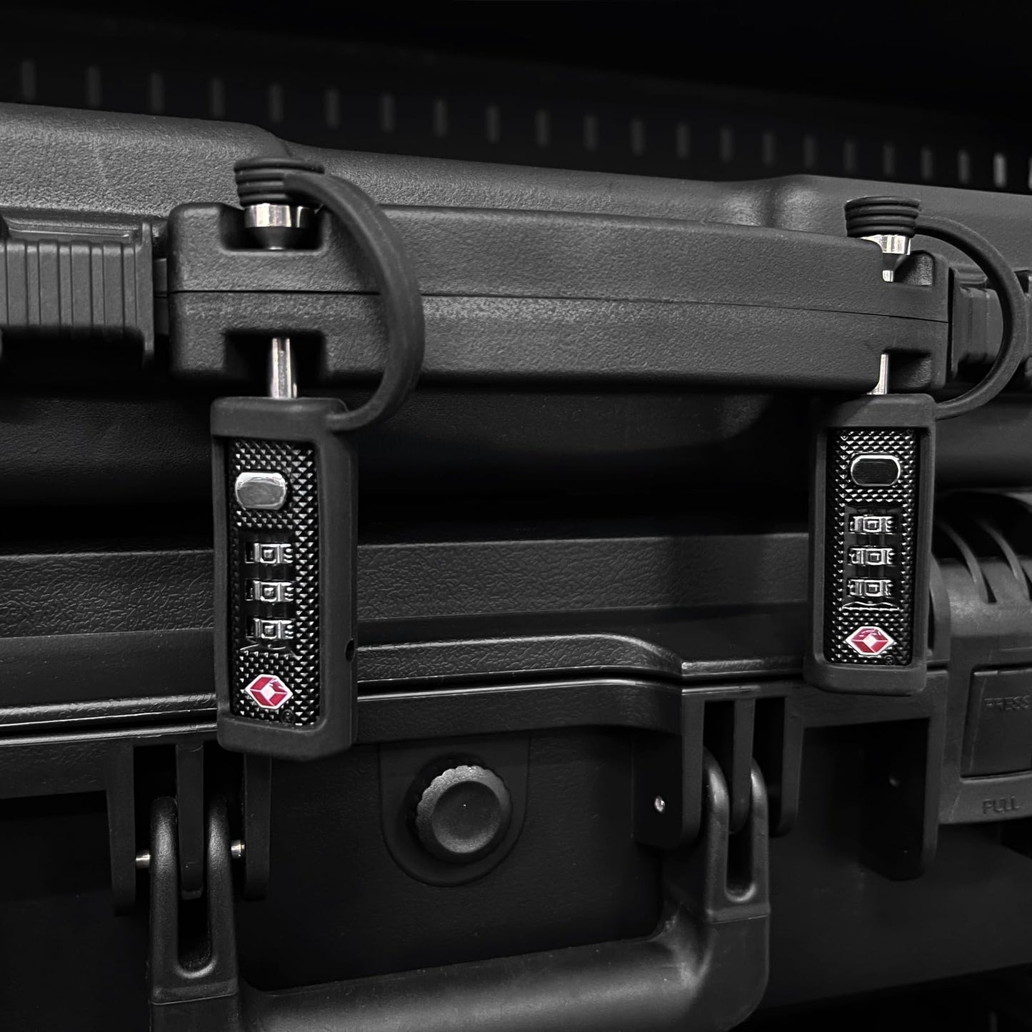 LAFENLIN Gun Case Locks 2 Pack, TSA Approved Case Locks for Gun Case, Handgun Cases Padlock for Gun Safe, Air Travel Lock Hard Pistol Cases Lock for Rifles and Shotguns, 3 Digits Heavy Duty TSA Locks