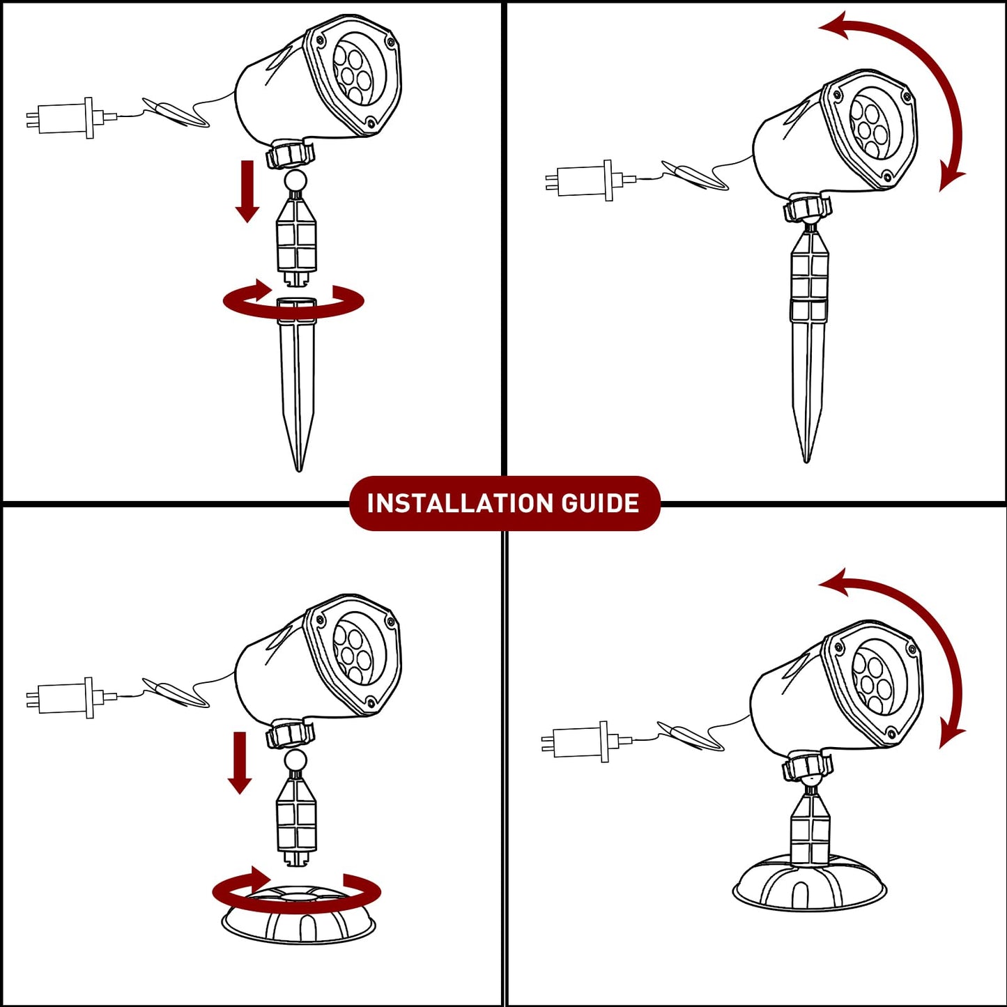 PEIDUO Halloween Projector Lights, Rotating Ghost Projector Halloween, Waterproof Outdoor Halloween Projector, Landscape, Yard, Patio, Garden, Party Decor