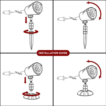 PEIDUO Halloween Projector Lights, Rotating Ghost Projector Halloween, Waterproof Outdoor Halloween Projector, Landscape, Yard, Patio, Garden, Party Decor