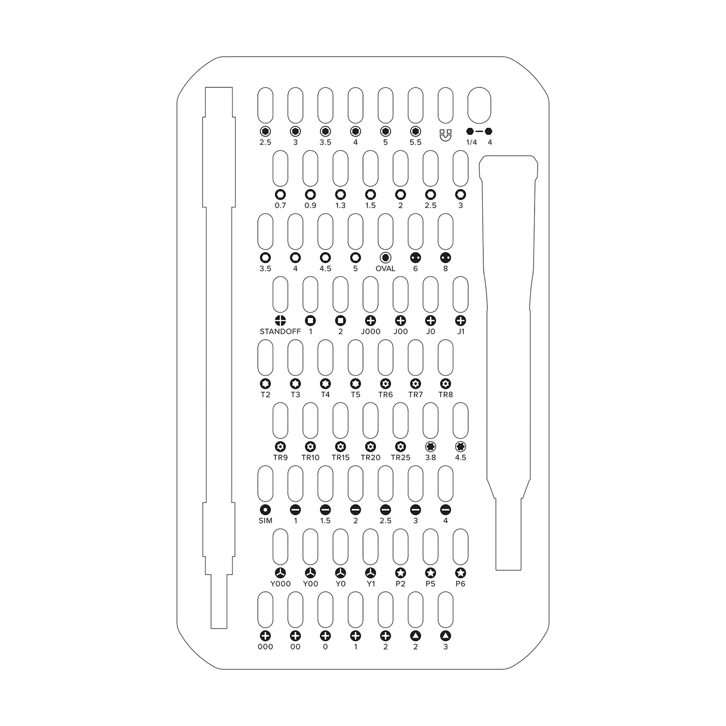 iFixit Mako Driver Kit - 64 Precision Bit Set for Electronics Repair