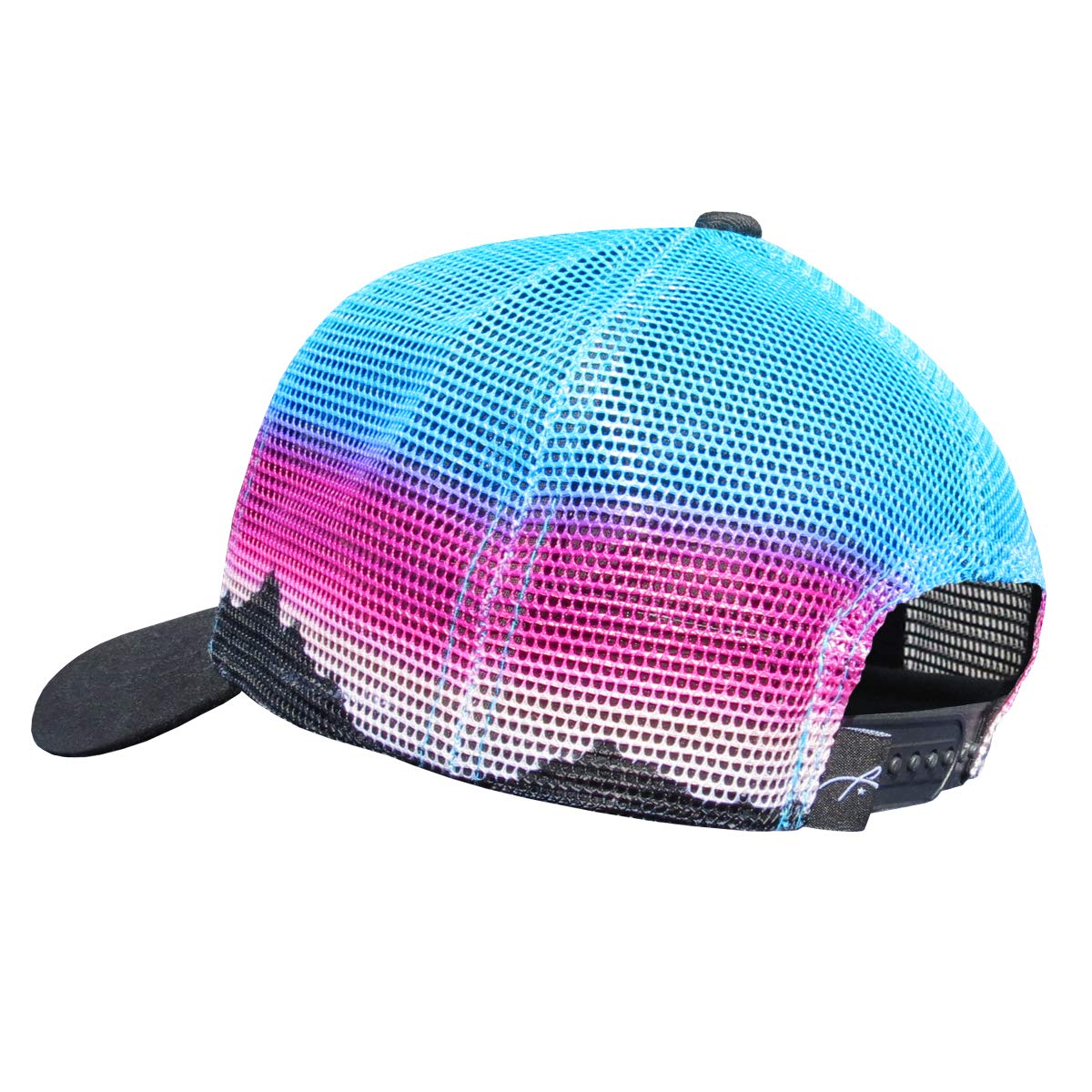 Grace Folly Beach Trucker Hats for Women- Snapback Baseball Cap for Summer (Mountain Mesh Print)