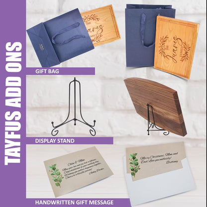 Personalized Cutting Board - Custom Engraved Wood Charcuterie Board - Customized Bridal Shower, Wedding, Engagement, Anniversary and Housewarming Gifts - Best Gift Idea for Couples, Parents, Family