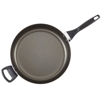 Farberware Dishwasher Safe Nonstick Jumbo Cooker/Saute Pan with Helper Handle - 6 Quart, Black