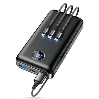 Portable Charger Power Bank - 60,000mAh Battery Pack, 22.5W Fast Charging Phone Charger with USB-C/iOS/Micro-USB Cable, Powerbank for iPhone 16 15 14 13 12 Samsung Google, Travel Camping Essentials