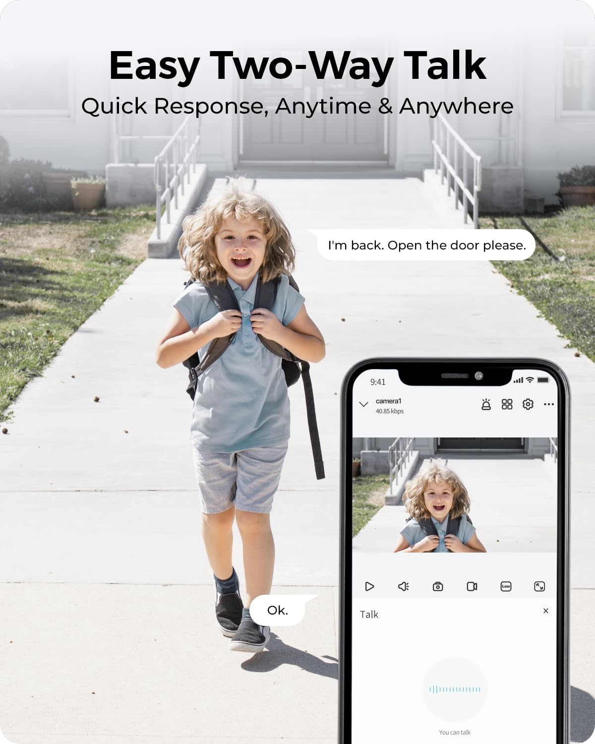 REOLINK 2K 3MP Solar Wireless Security Camera Outdoor, Spotlight Night Vision, 2.4GHz WiFi, Solar/Battery Powered Home Surveillance, Smart AI Detection, No Subscription, Local Storage, Argus 3E Kit