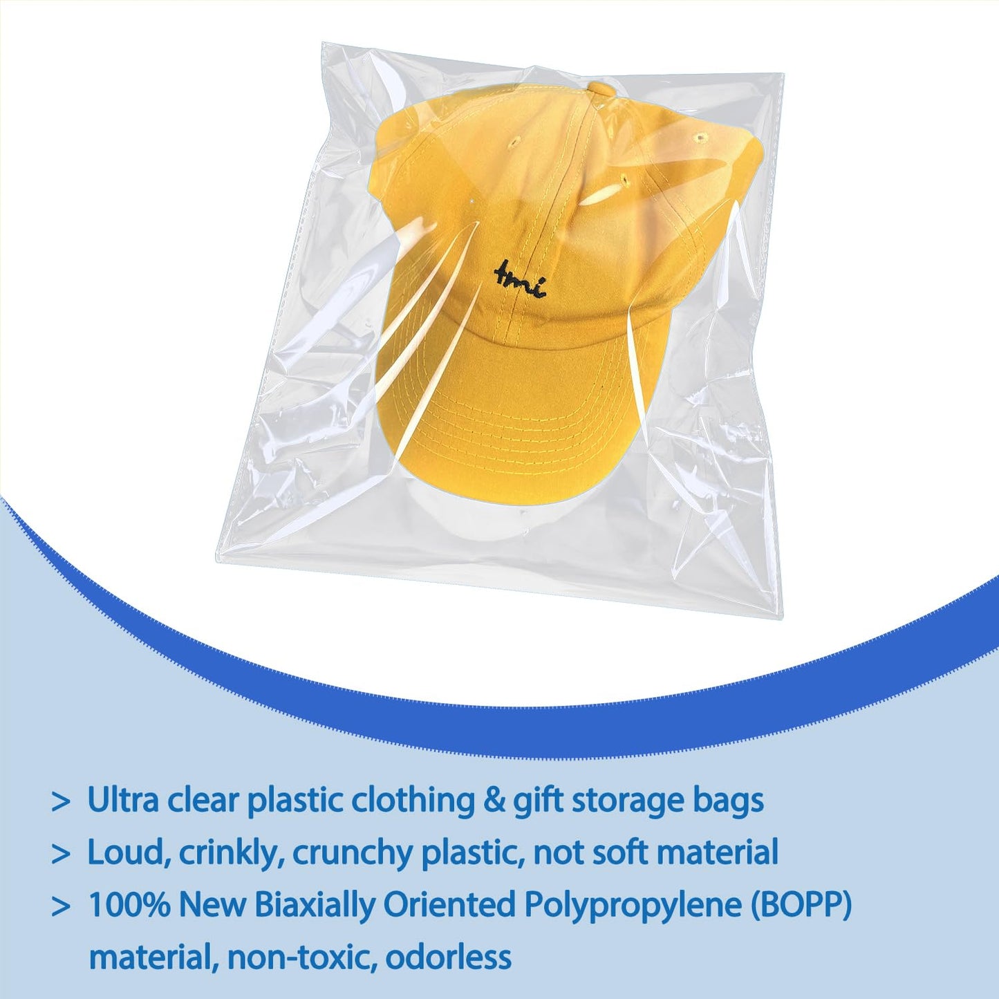 PigPotParty 9"x12" Self-Sealing Clear Cellophane T-Shirt Bags with Adhesive, 100 Pack Plastic Cello Packaging for Clothes, Gifts, Magazines, A4, Envelope, Letter & Small Business Use