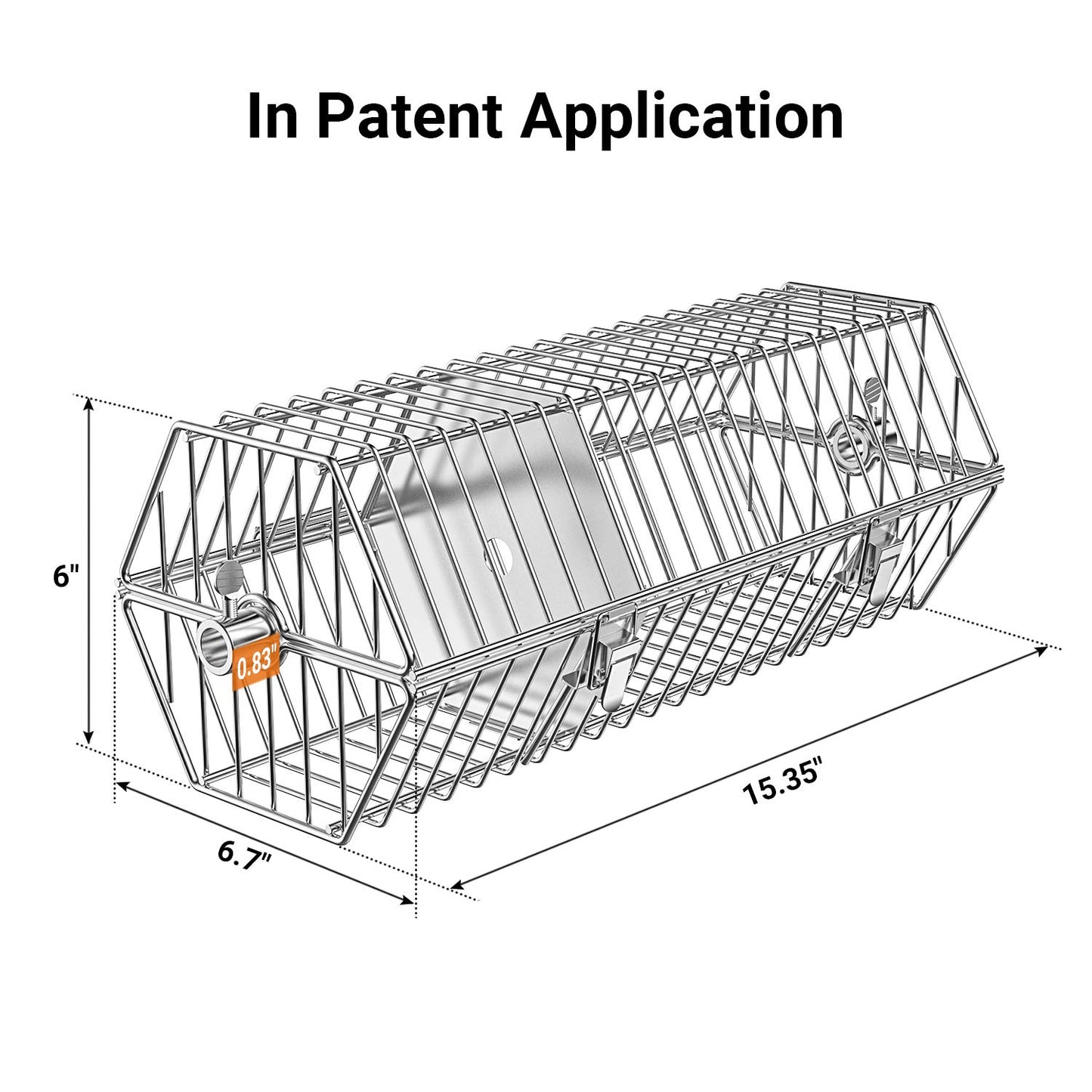 onlyfire 17 inch Stainless Steel Round Tumble Rotisserie Basket Cooking Accessory Fits for Most Grills
