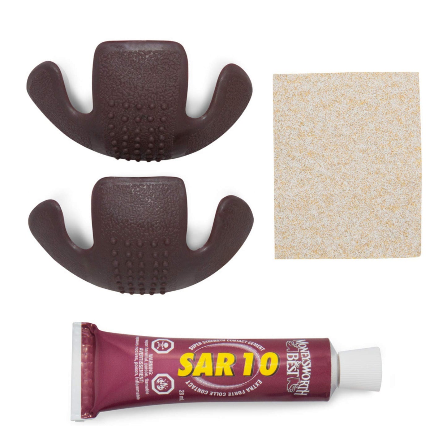 Moneysworth & Best Toe Guard Boot Saver, Brown, Large