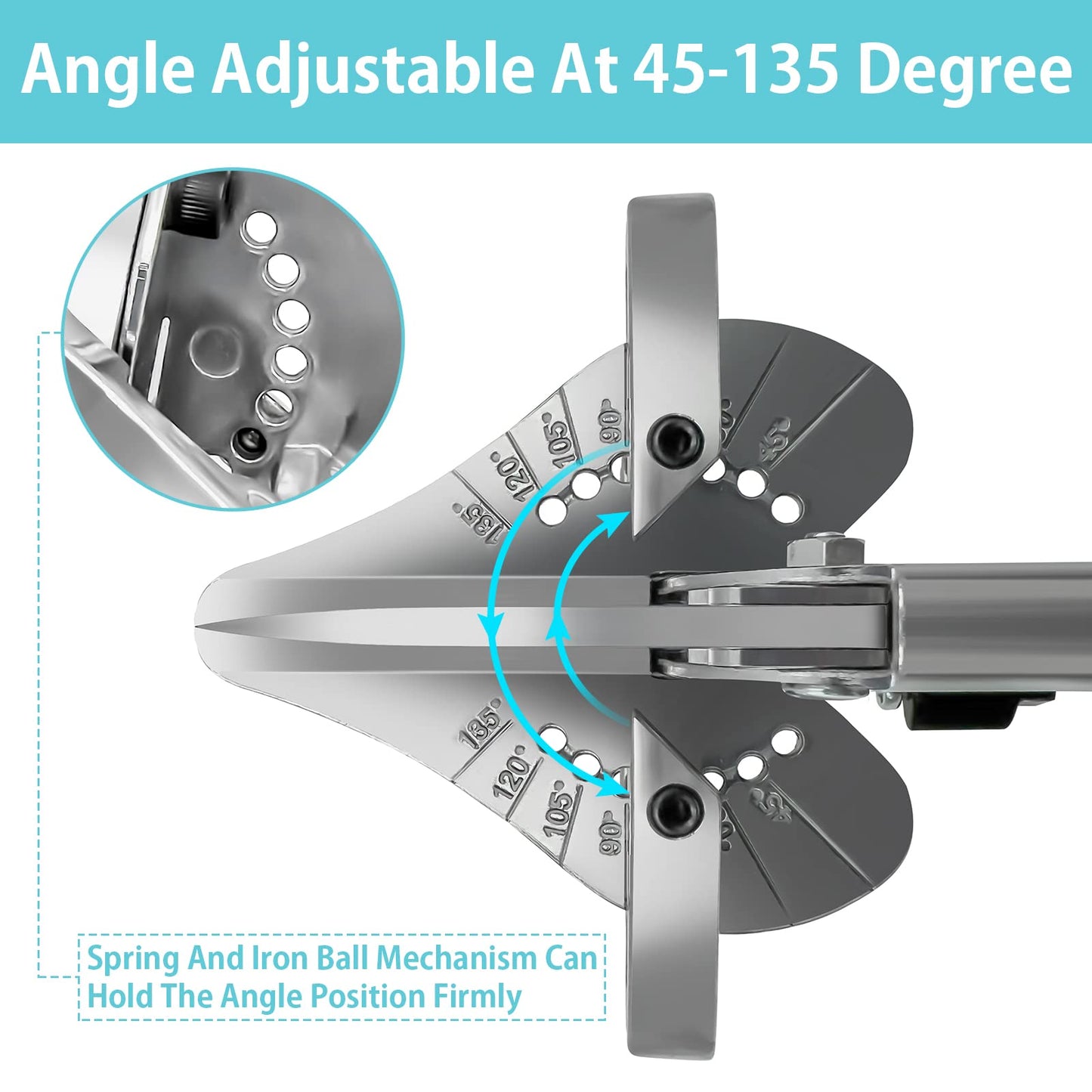 O’Shine Miter Shears for Angular Cutting Molding Crafting,Shoe Molding Cutter Tool,45-135 Degree Multi Angle Trim Cutter Hand Tool for Soft Wood PVC, an Extra Blade with Sheath Included