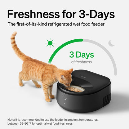 PETLIBRO Automatic Cat Feeder Wet Food Dispenser Refrigerated APP WiFi Control,3 Days True Freshness 3 Meals,Semiconductor Cooling&Quick Chills Gravy Wet Food Polar Timed Auto Pet Feeder for Cat Dog