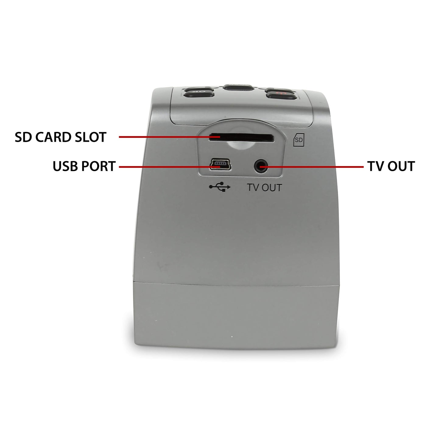 Magnasonic All-in-One High Resolution 24MP Film Scanner, Converts 35mm/126KPK/110/Super 8 Films, Slides, Negatives into Digital Photos, Vibrant 2.4" LCD Screen, Impressive 128MB Built-in Memory