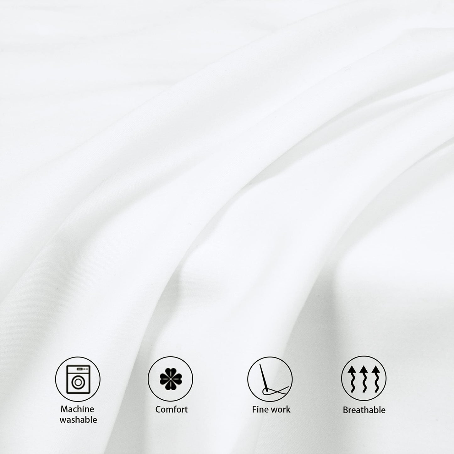 NTBAY Egyptian Cotton Toddler Pillowcases - Set of 2 - Travel Pillow Cases - 500 Thread Count Cotton 13x18 Pillow Covers - Envelope Closure Nursery Pillowcases, 13x18 Inches, White