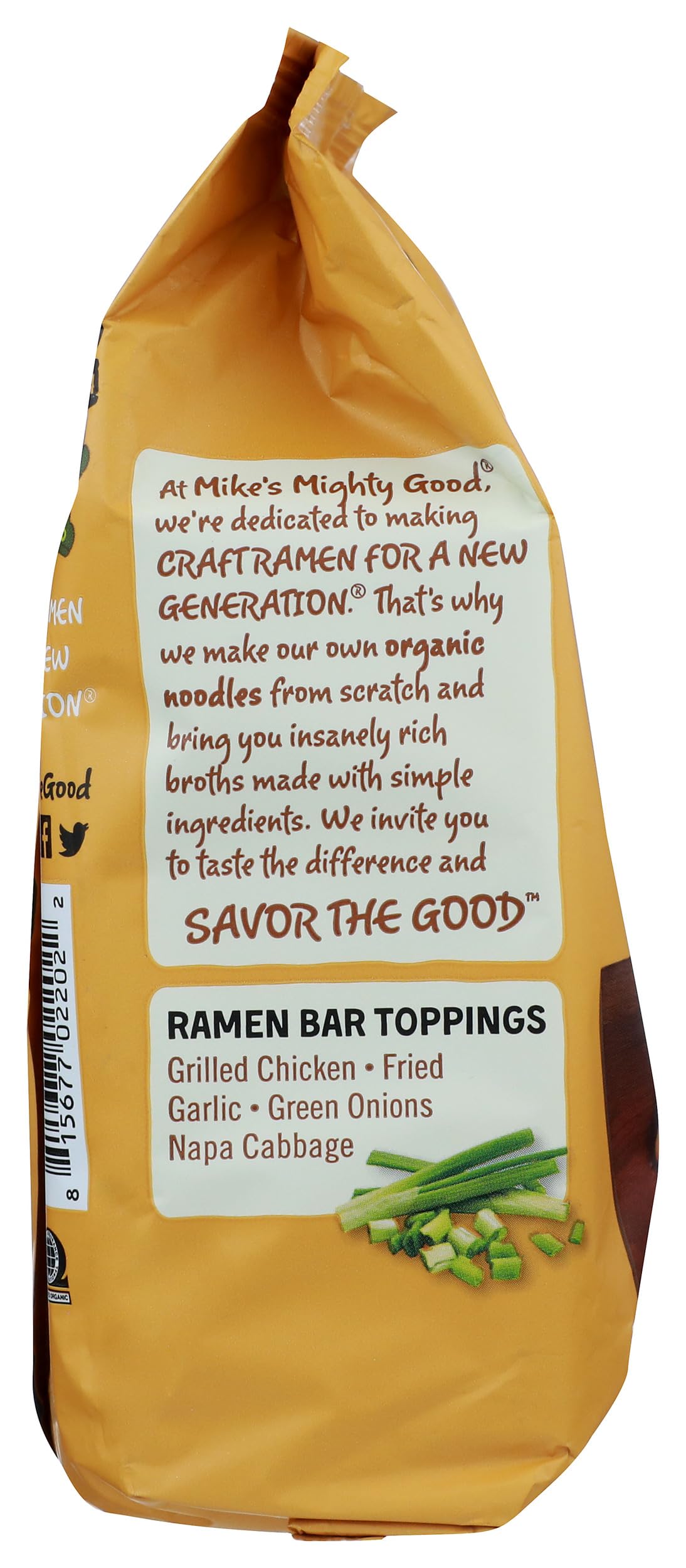 MIKES MIGHTY GOOD Organic Fried Garlic Chicken Ramen, 2.2 OZ