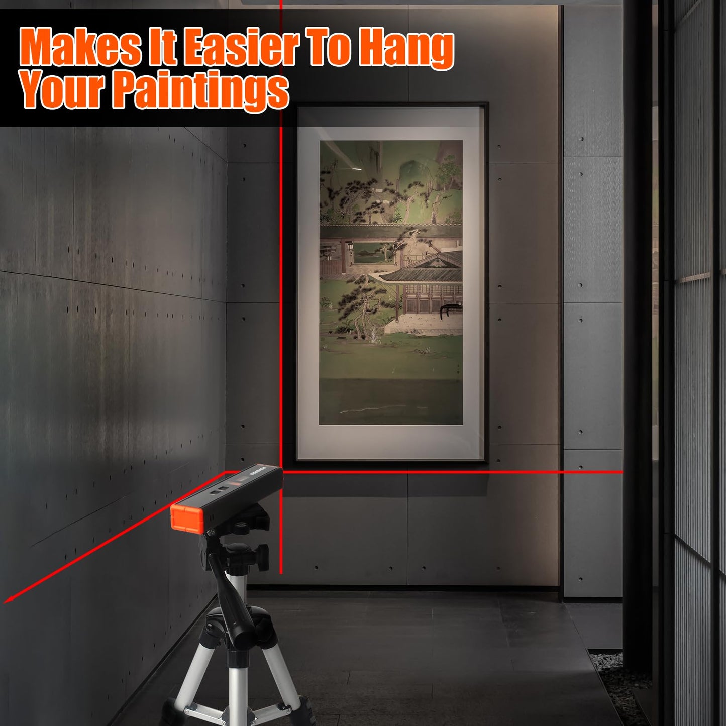 Portable Laser Level with Magnetic -Multipurpose 15Ft Cross Leveling Line,Mini Torpedo Level for Hanging Picture Wall Writing Home Renovation