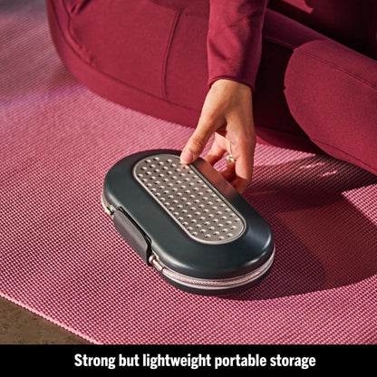 Master Lock Portable Small Lock Box, Set Your Own Combination Lock Portable Safe, Personal Travel Safe, 5900D, Gunmetal Grey