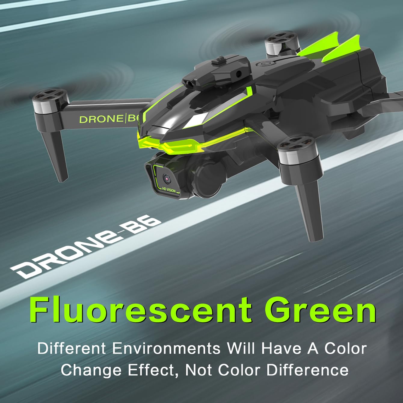 HONIVON Drone with Camera 1080P HD for Beginners, Brushless Motor Drone with 45 Mins Long Flight Time Altitude Hold Obstacle Avoidance RC Quadcopter Toys Gifts For Kids Adults, Green