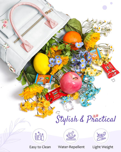 GLORIEROO Deluxe Insulated Lunch Box Bag Women - Leakproof Waterproof Cooler with Multi Pockets Removable Strap for Work Picnic - Teacher Mothers Day Christmas Birthday Gifts