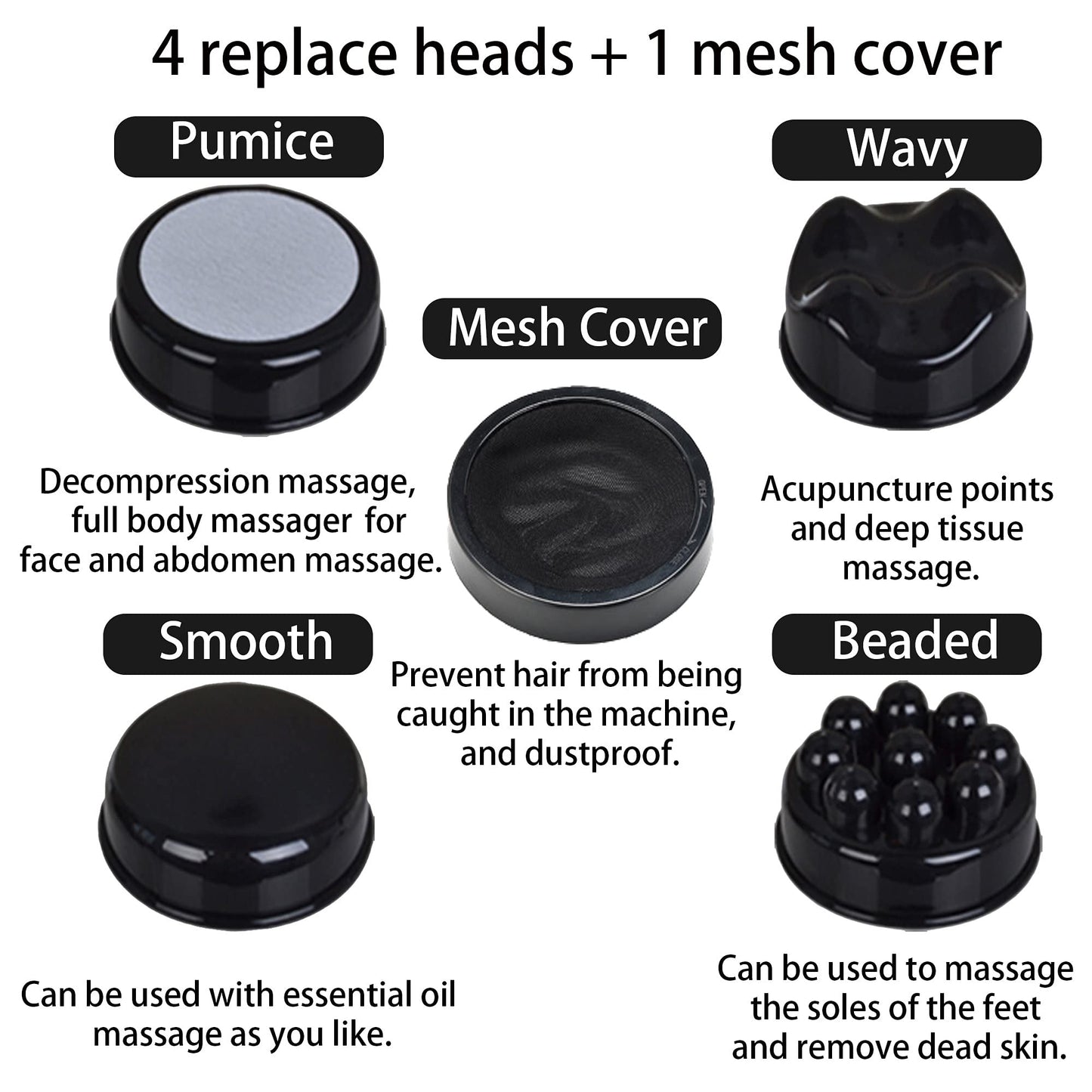 Handheld-Cellulite Massager, Body Sculpting-Machine Full Body Massager Hand Held Back-Massager Electric Foot Massager, Body Shaper for Women, Celulitis-Remover Machine with 4 Massage Wand Attachment