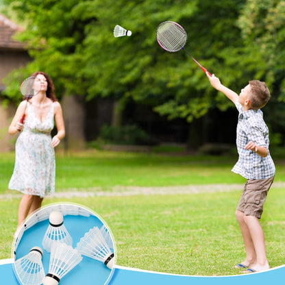 Hysagtek 12 Pcs Badminton Birdies Badminton Shuttlecocks, Shuttle Balls for Indoor Outdoor Sport Ball Training Exercise Gym Fitness Game (White)