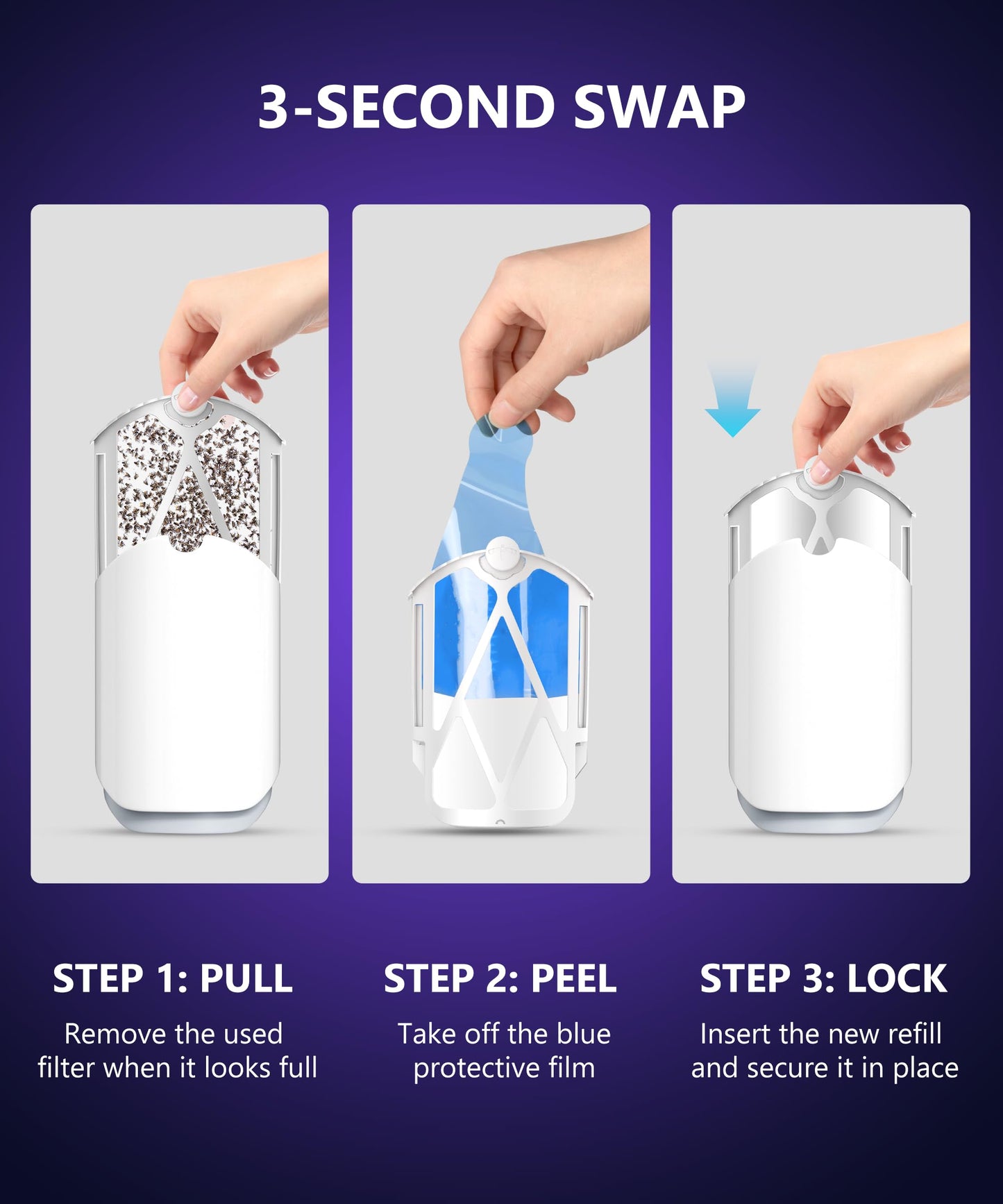 16 Pack Refill Cartridges, 2025 Upgraded High-Stick Refills, Compatible with Indoor Light M364 & Max, Easy to Replace