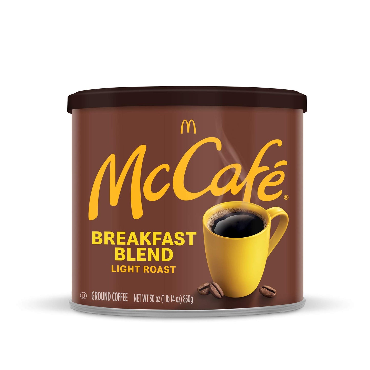 McCafe Breakfast Blend, Light Roast Ground Coffee, 30 oz Canister