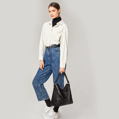 Montana West Hobo Bag for Women Designer Ladies Hobo Bucket Purse Totes Bag Handbags Chic Shoulder Bag,MWC-128-BK